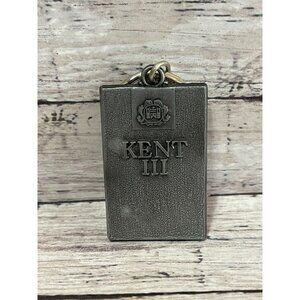 Kent III Tobacco Cigarettes Keychain 2" X 1.5" Metal